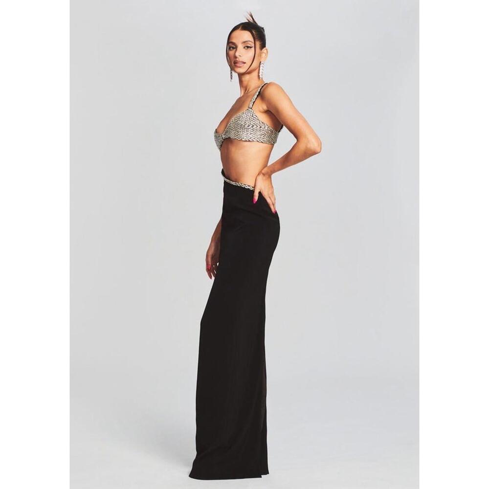 New Retrofête FERNANDA DRESS In Black/Silver Size XXL $1395 - Picture 4 of 11
